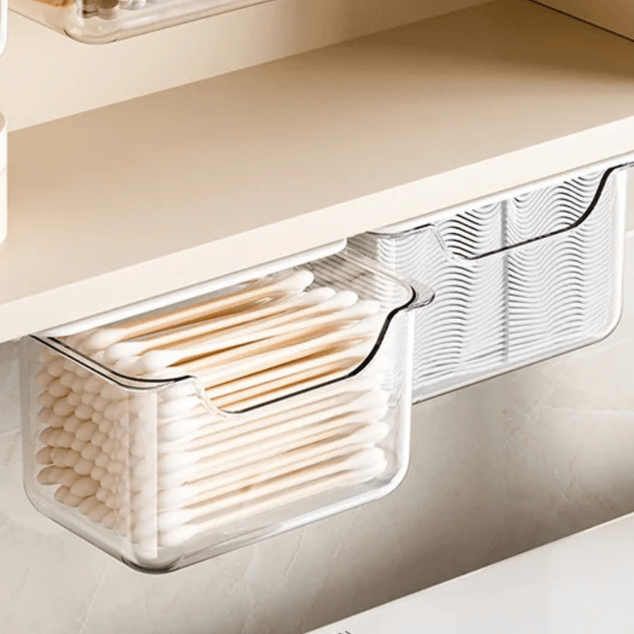 boite à rangement maquillage plastique transparent