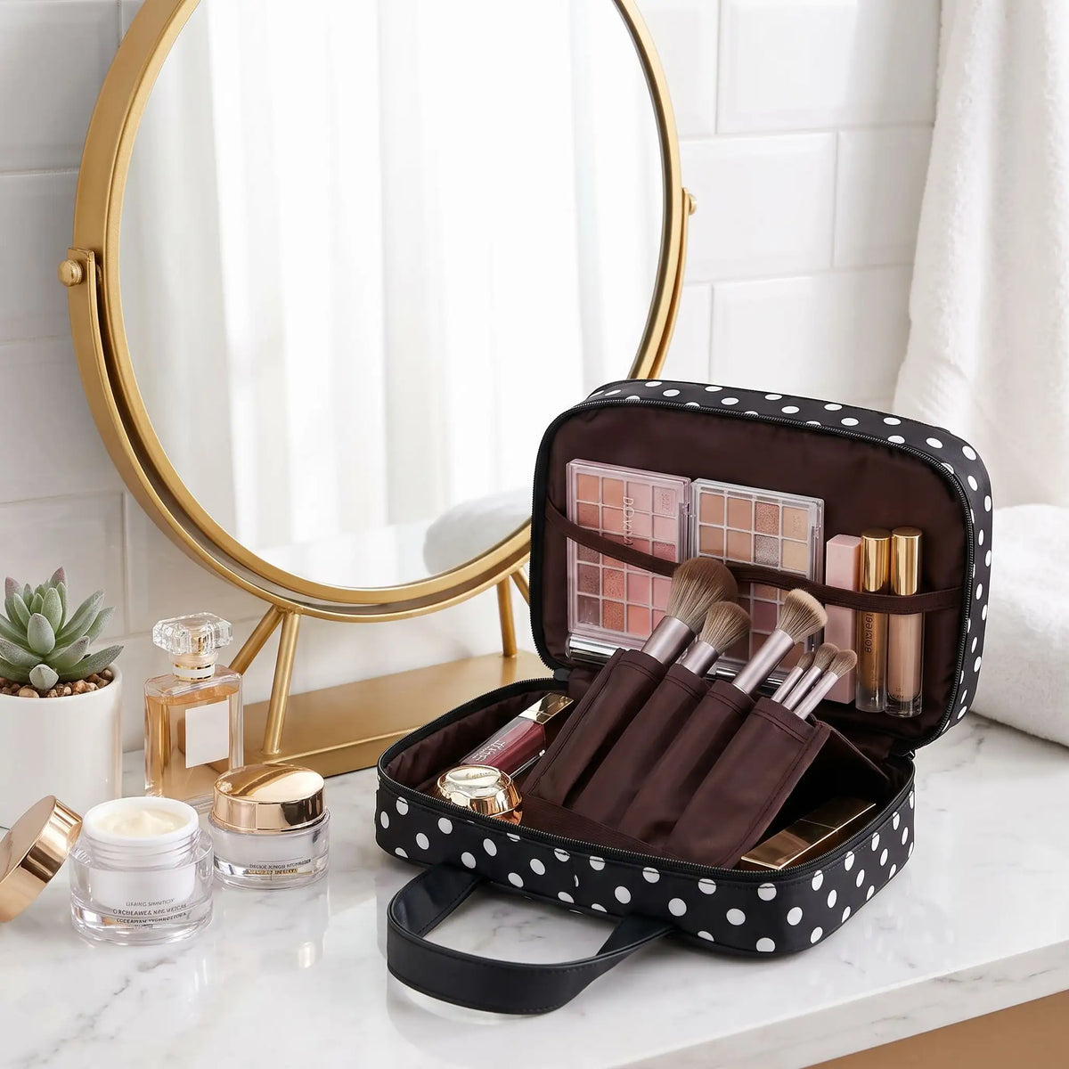 grande trousse de toilette femme originale noir