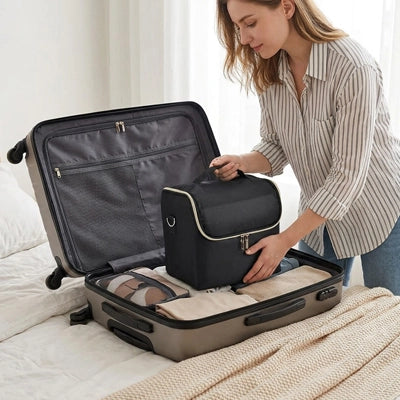 malette maquillage professionnel dans une valise