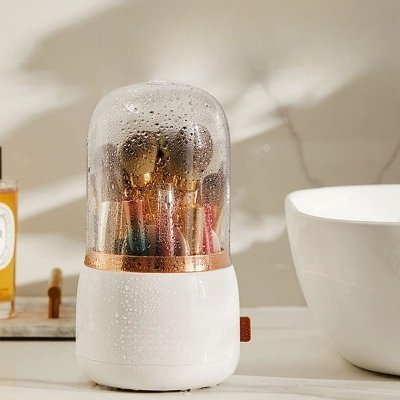 Organisateur maquillage | Porte pinceaux Blanc - La trousse Beauté