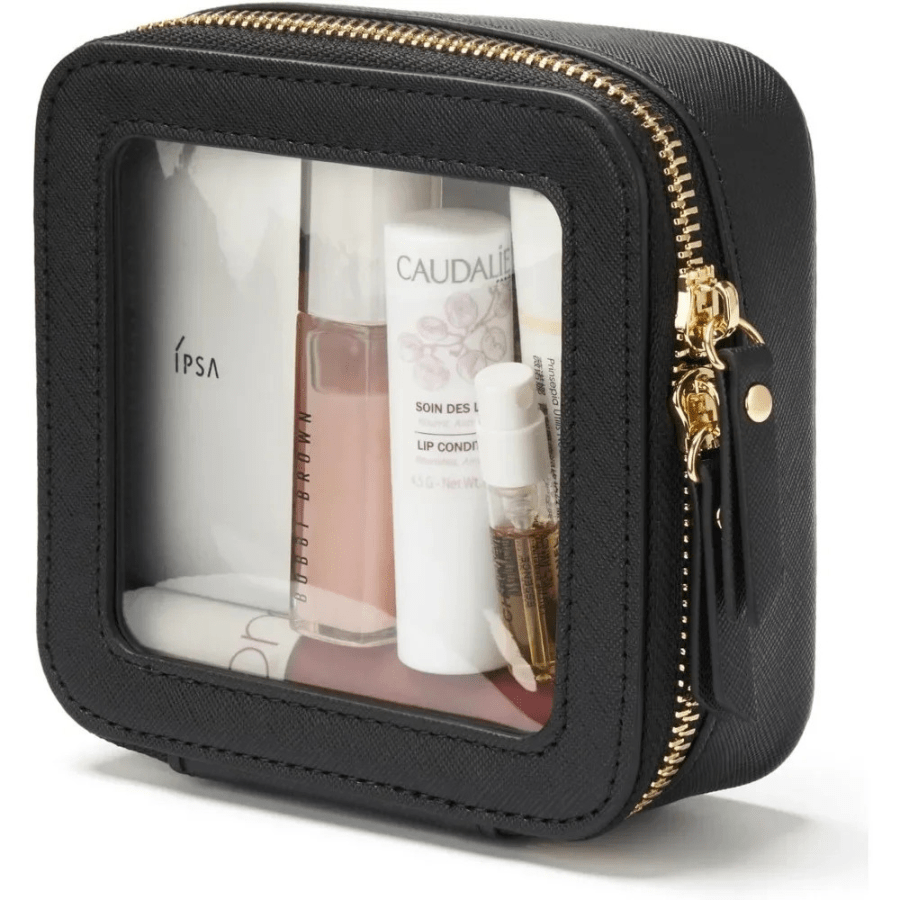 petite trousse de toilette femme noir