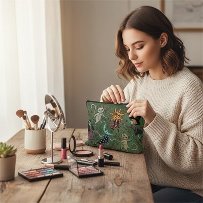 Pochette pour maquillage jeune femme