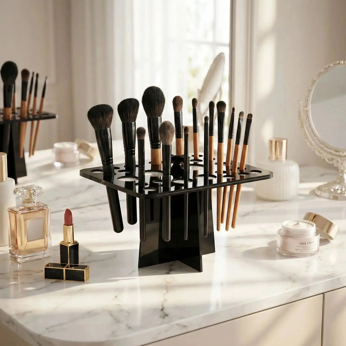 porte pinceau maquillage pour avec support