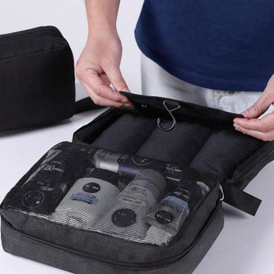 Trousse de toilette Suspendre pliable noir - La trousse Beauté