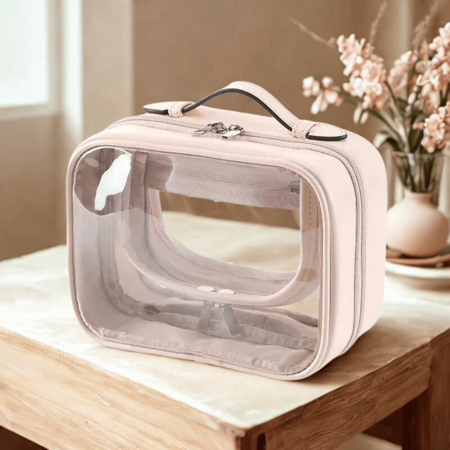 Trousse de Toilette | Transparente Double Compartiment - La trousse Beauté