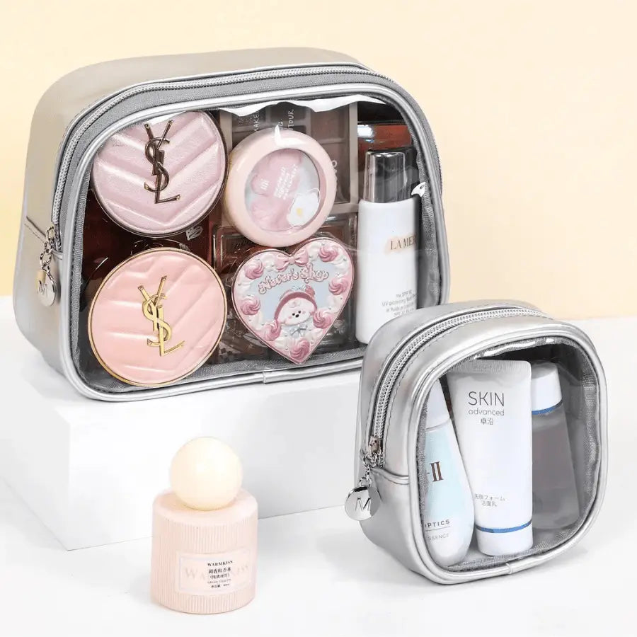 trousses de toilette voyage gris