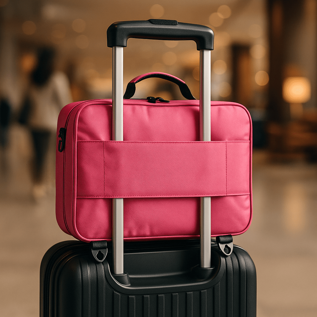 Trousse maquillage mallette voyage rose