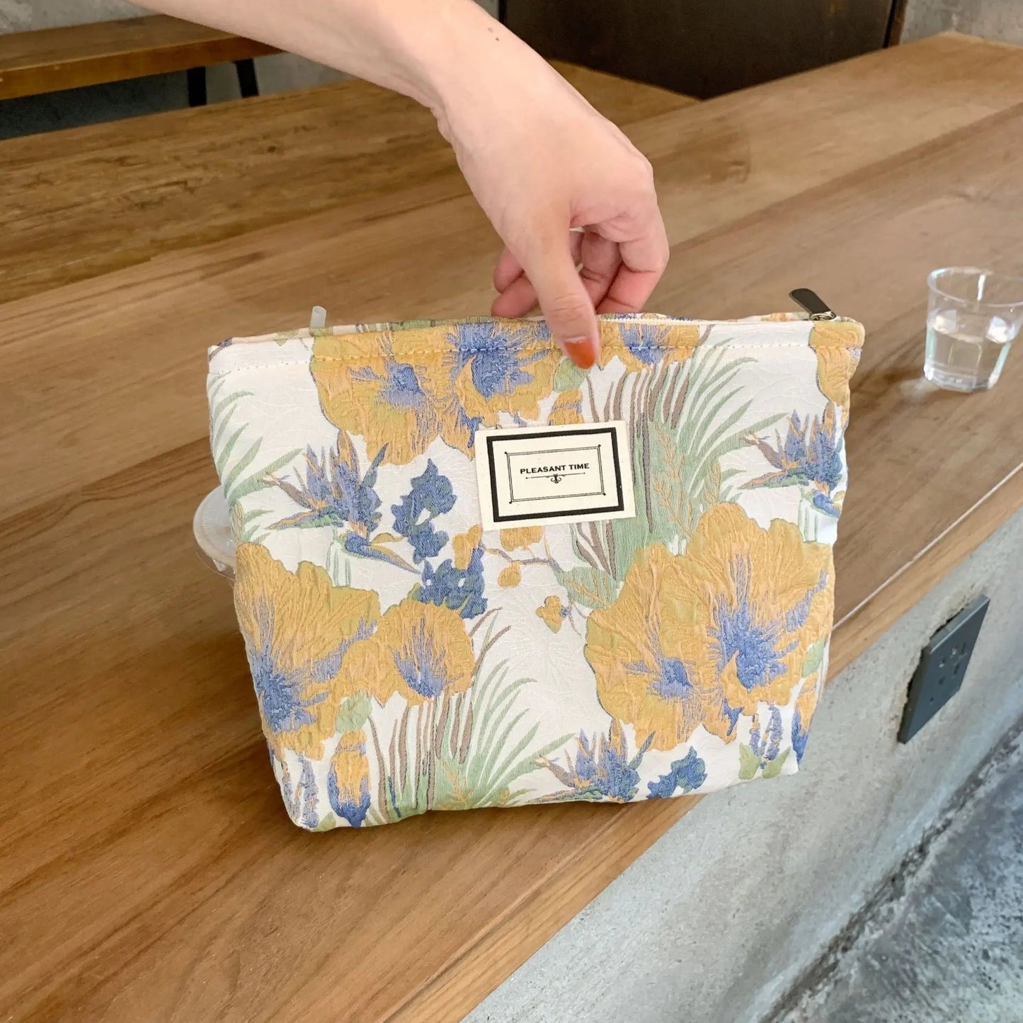 Trousse Maquillage Vintage style fleurage la trousse Beauté