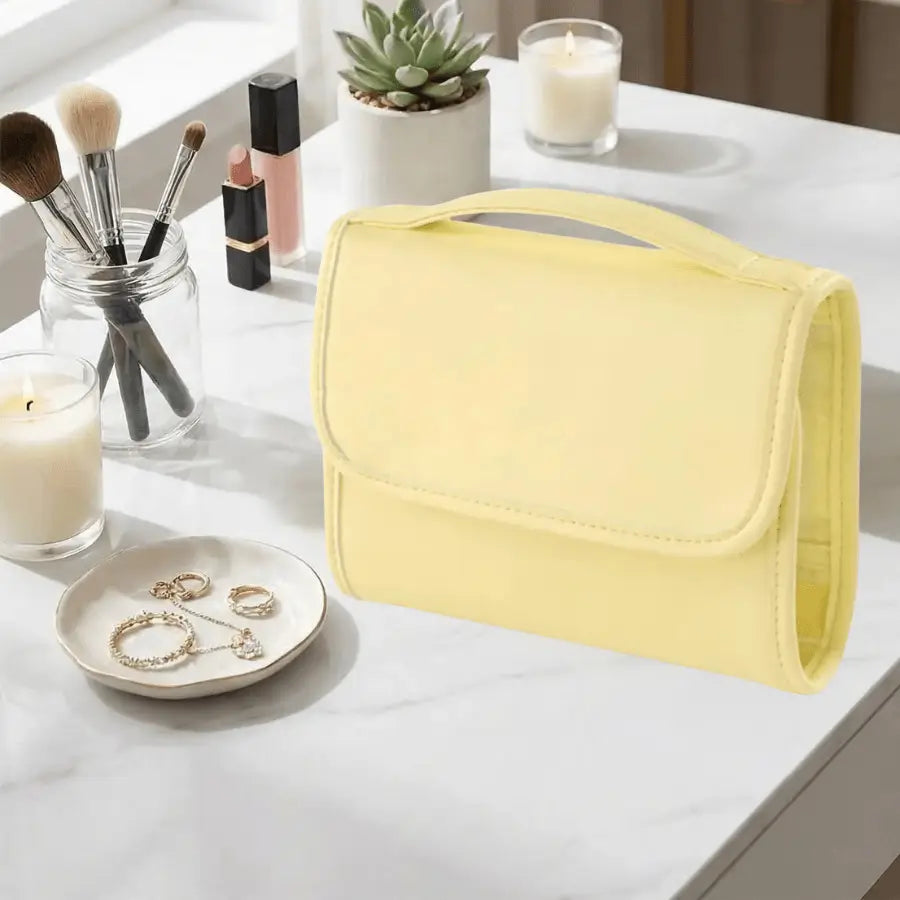 Trousse Maquillage Voyage jaune