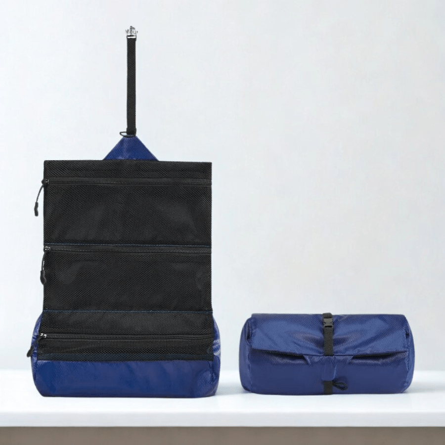 Trousse toilette de voyage marine enroulable