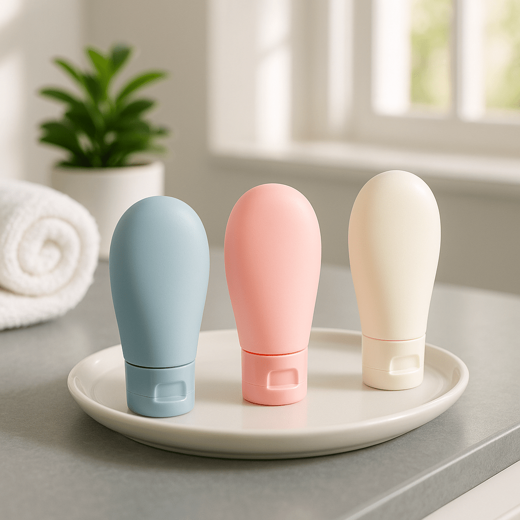 Trousse de toilette de voyage trio flacons