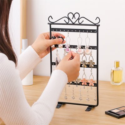 porte bijoux pour boucle d'oreille en métal