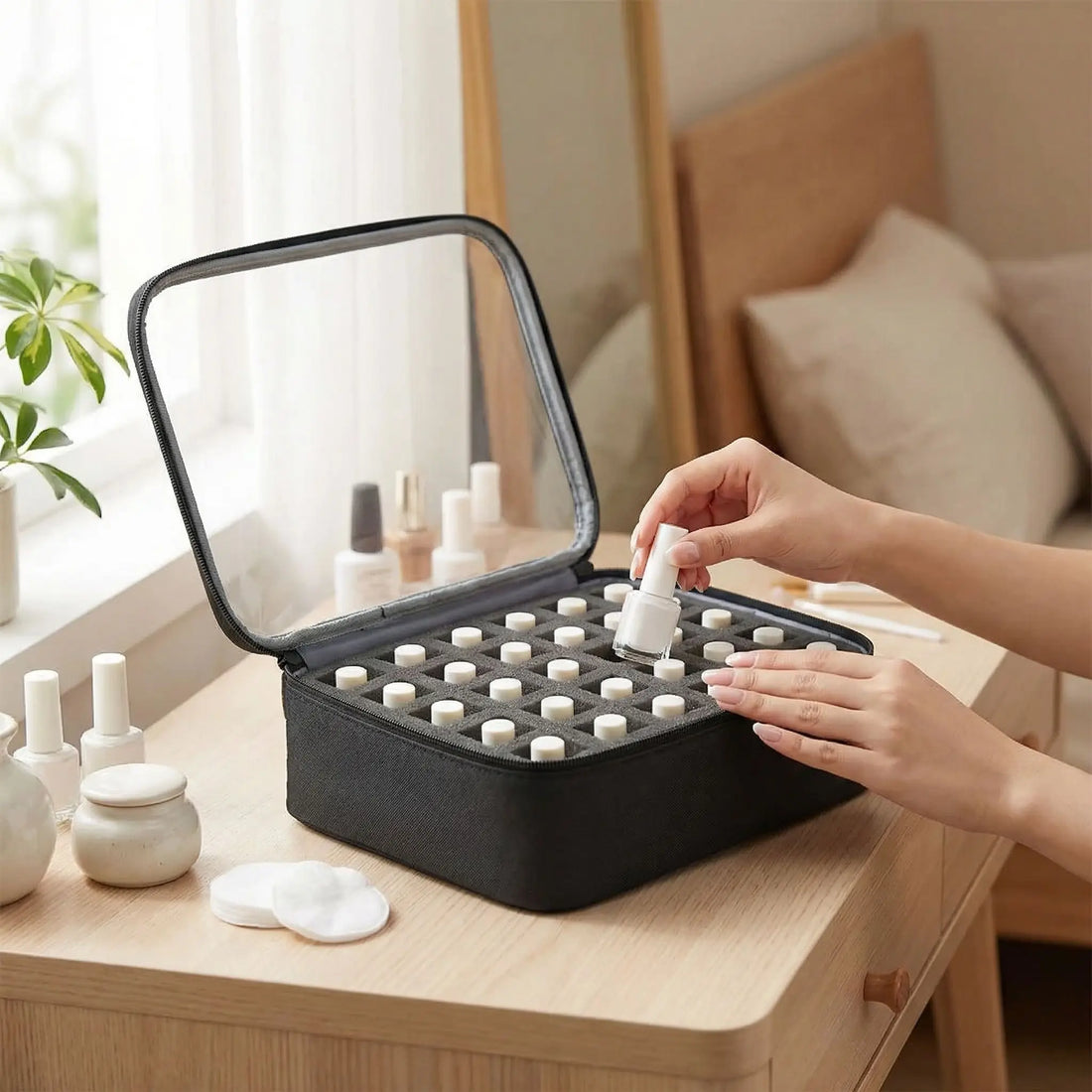 trousse rangement vernis à ongles