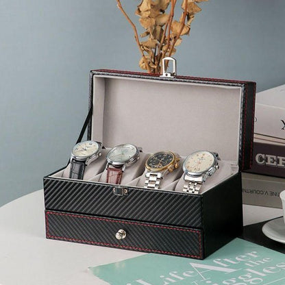 Boite à bijoux pour les montres avec tiroir pour petit bijoux