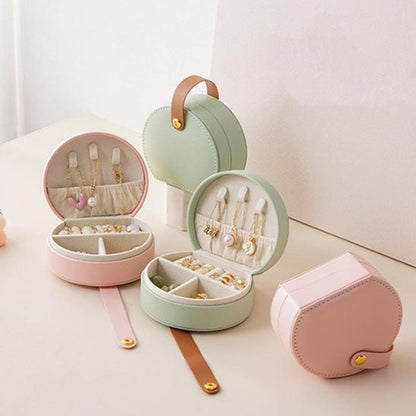 Boîte à bijoux pastel voyage portatif