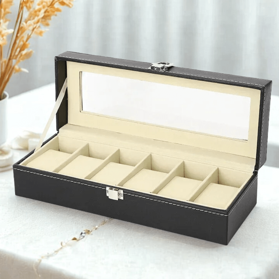 Boite à bijoux pour six montres