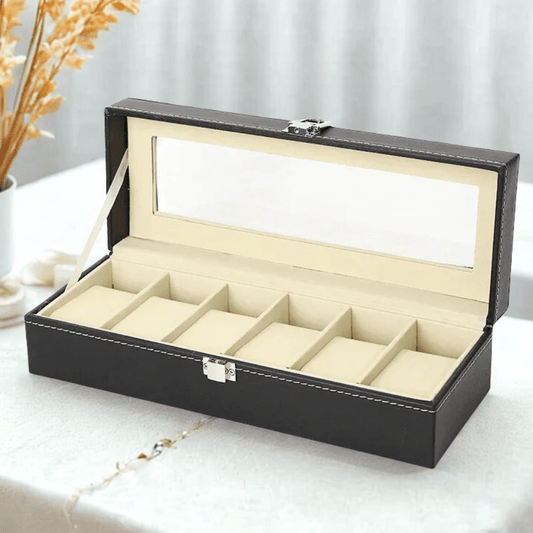 Boite à bijoux pour six montres