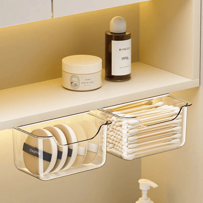 boite à rangement maquillage sous armoire étagère