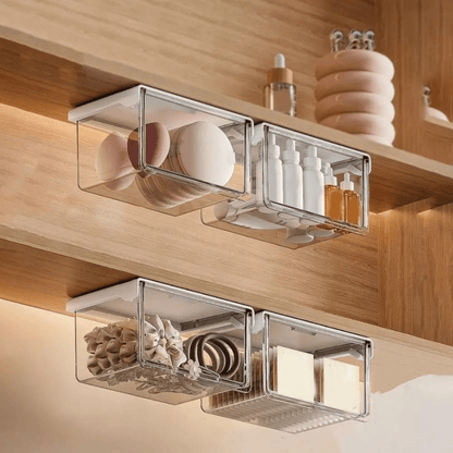 boite à rangement maquillage sous armoir salle de bain