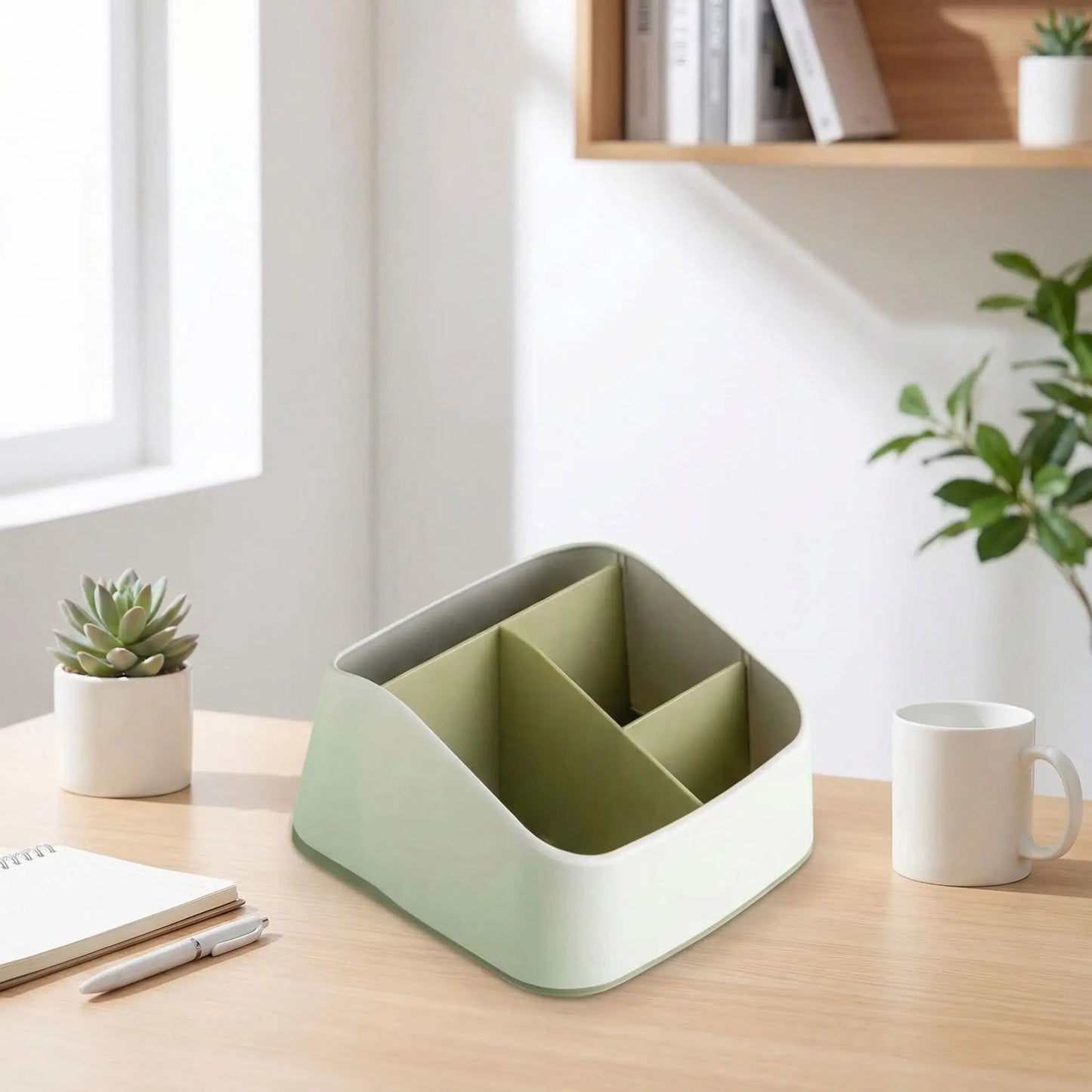 boite de rangement maquillage vert