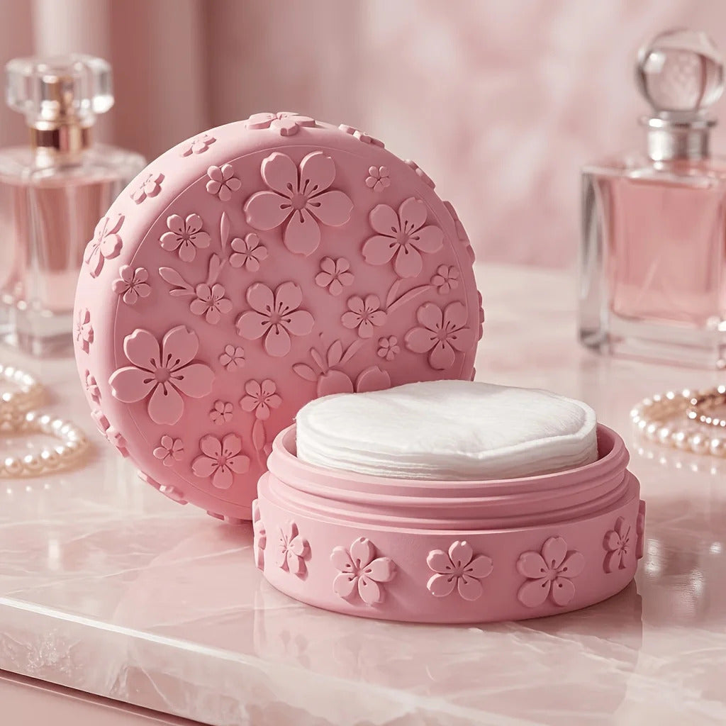 boite de rangement maquillage rose