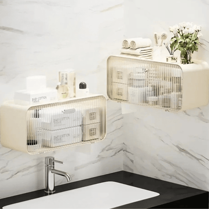  deux Boite de rangement murale dans une salle de bain