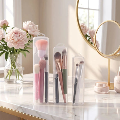 boite de rangement pour pinceaux maquillage trois grandeur