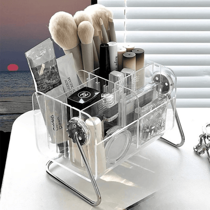 boite maquillage transparent vintage