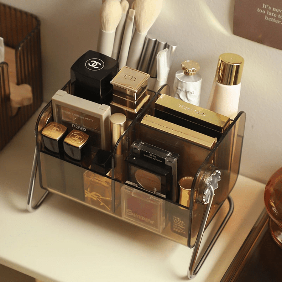 boite maquillage support métal style rétro
