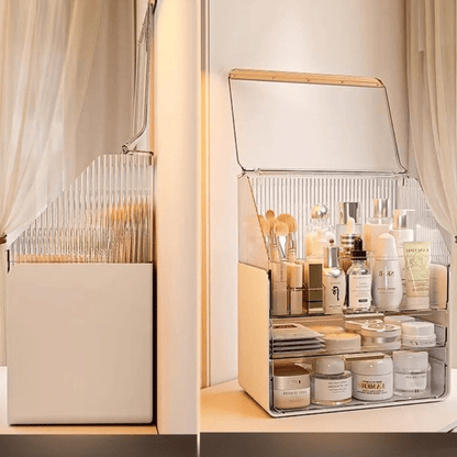 boite pour ranger maquillage avec couvercle