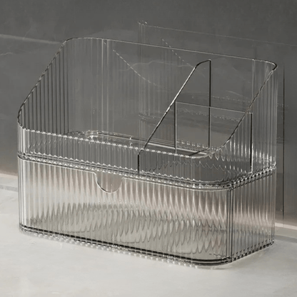 boite rangement maquillage simple transparent