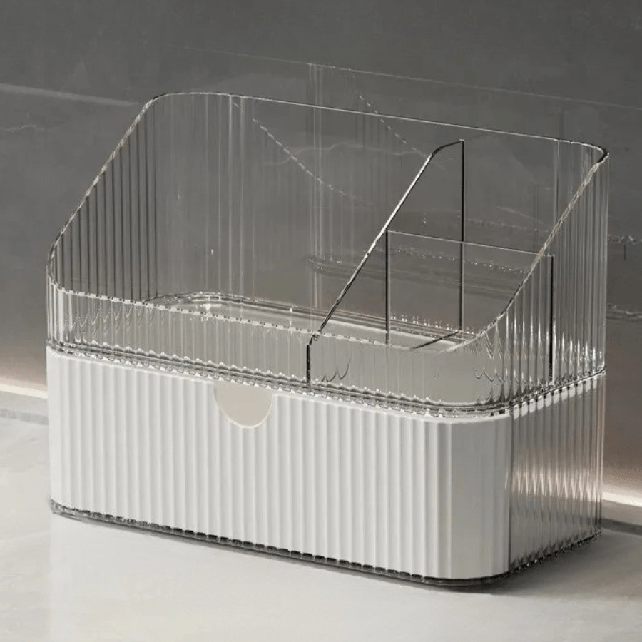 boite rangement maquillage simple blanc