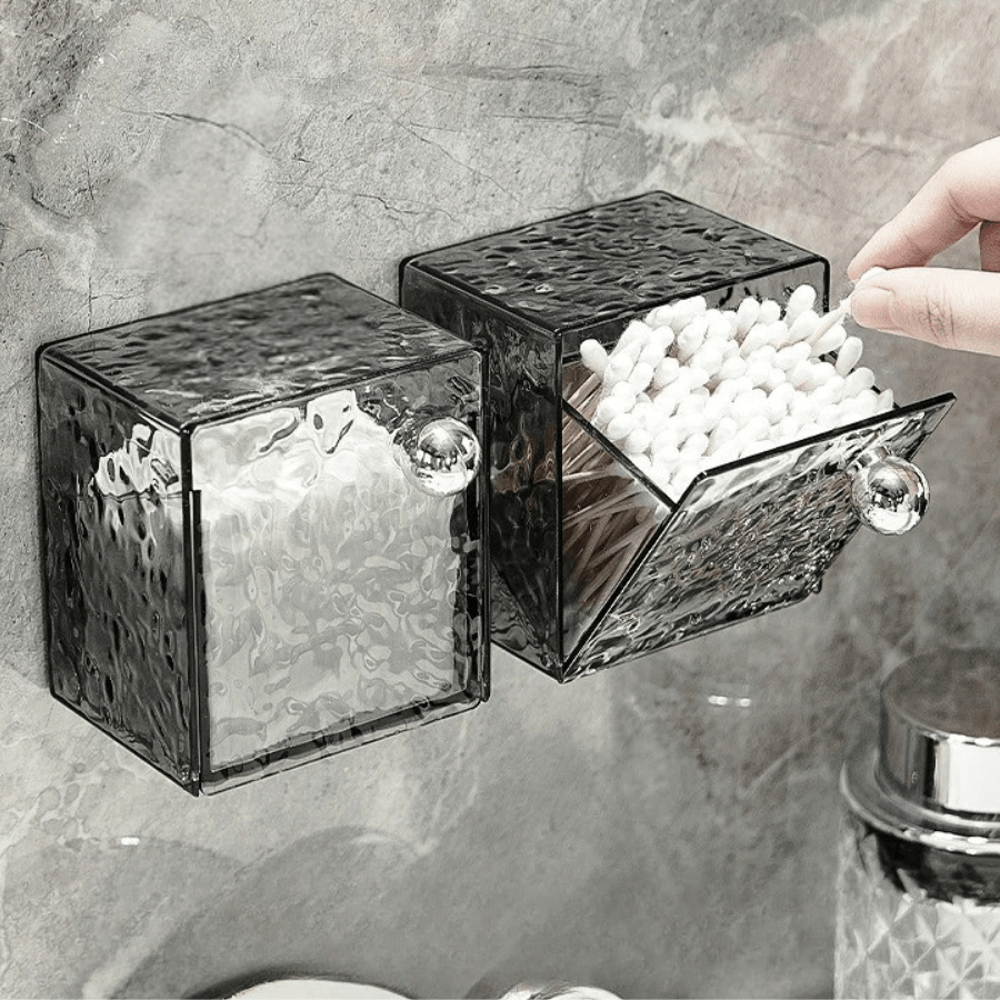 boites maquillage deux gris rangement cosmétique