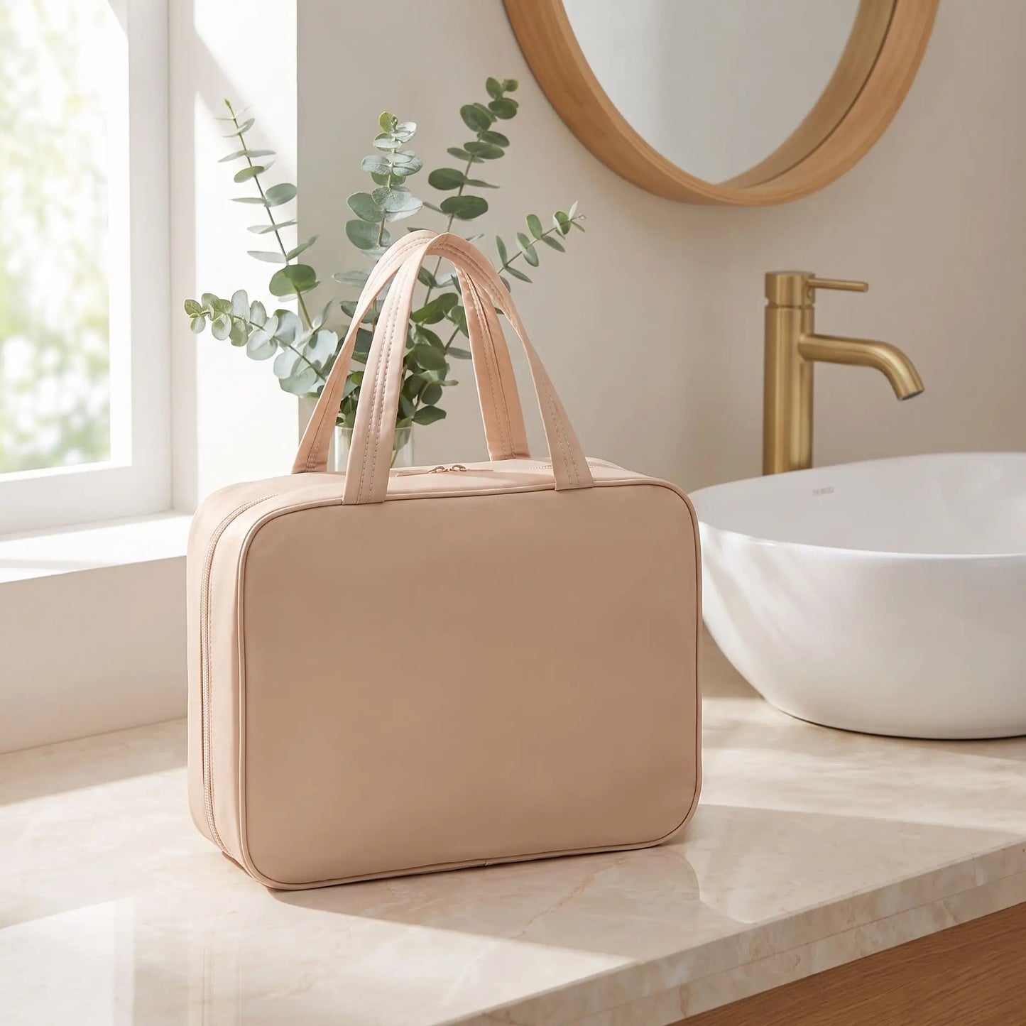grande trousse de toilette rose