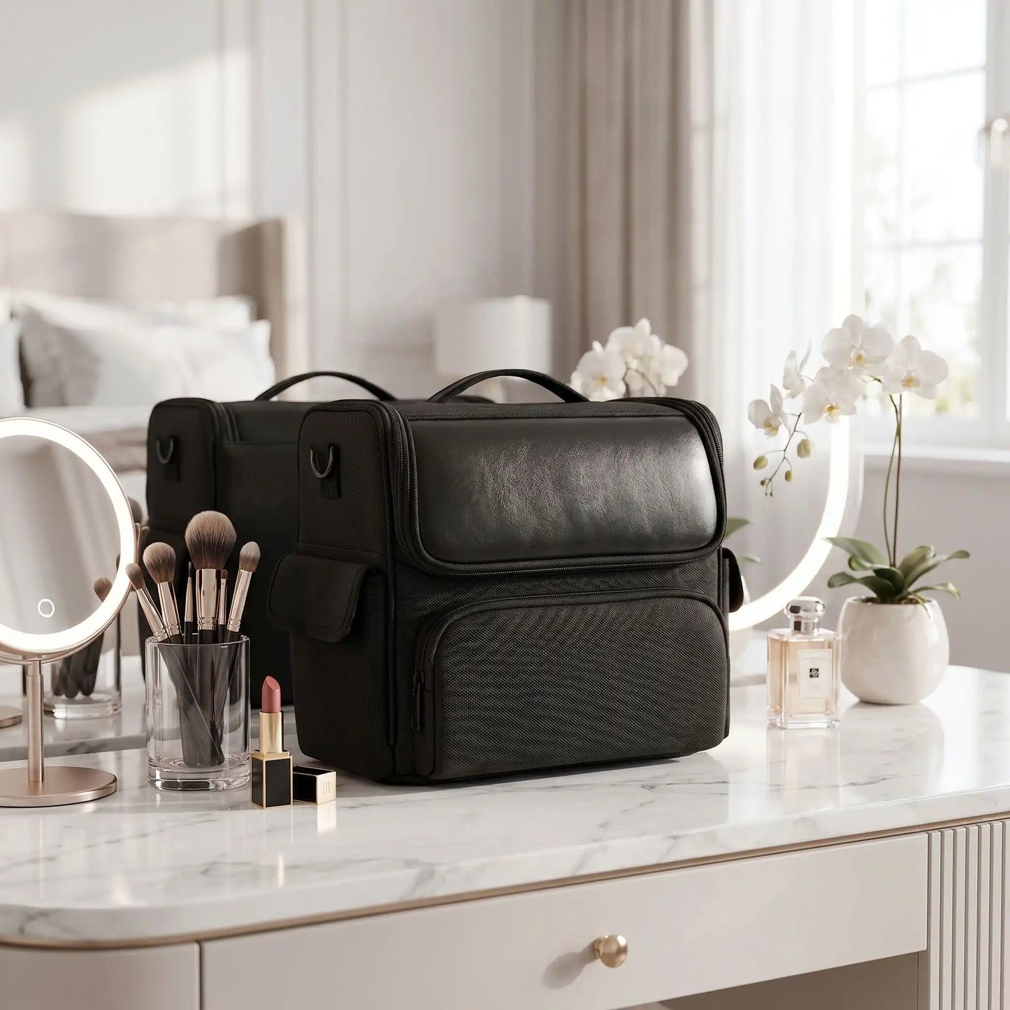 malette maquillage noir