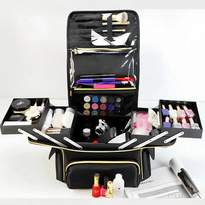 mlette de maquillage avec produits intérieur