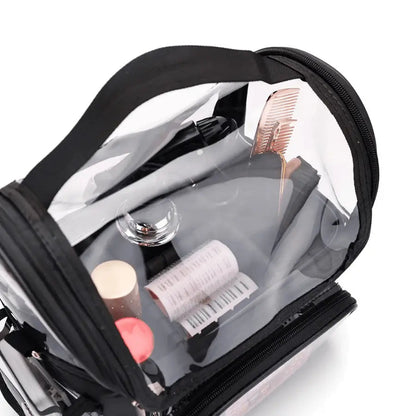 mallette de maquillage transparente