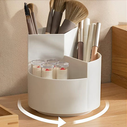 organisateur de maquillage rotatif pour pinceaux