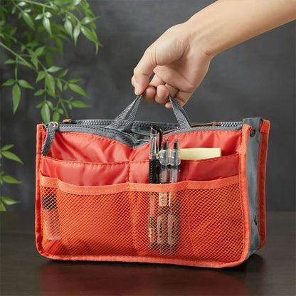 Organisateur de sac orange gris