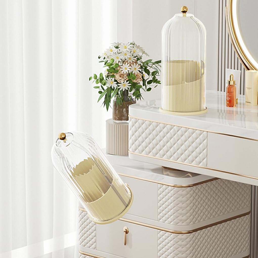 Organisateur Maquillage — porte-pinceaux-de-maquillage - Beige Transparent - La trousse Beauté
