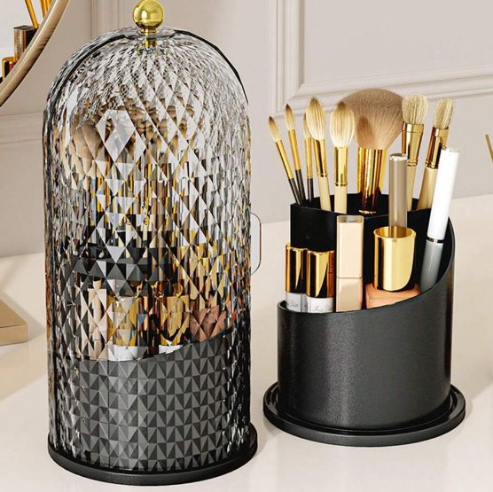 Organisateur Maquillage — porte-pinceaux-de-maquillage-Diamant Noir - La trousse Beauté