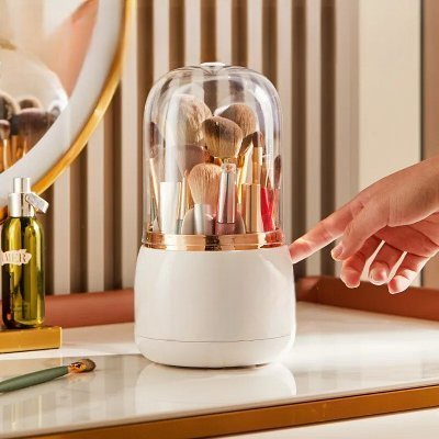Organisateur maquillage | Porte pinceaux Blanc - La trousse Beauté