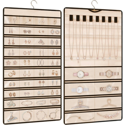 organisateur pour bijoux double face