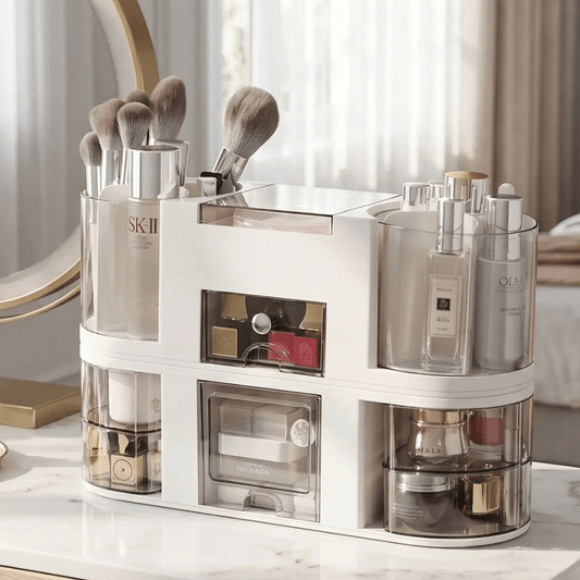 Organisateur pour Maquillage | Rotatif Double Couche - La trousse Beauté