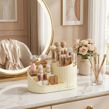 organisateur pour maquillage beige en acrylique