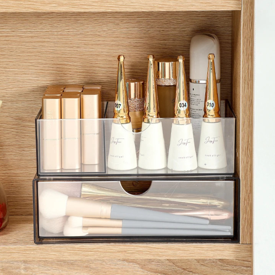 organisateur-tiroir-maquillage-étagère