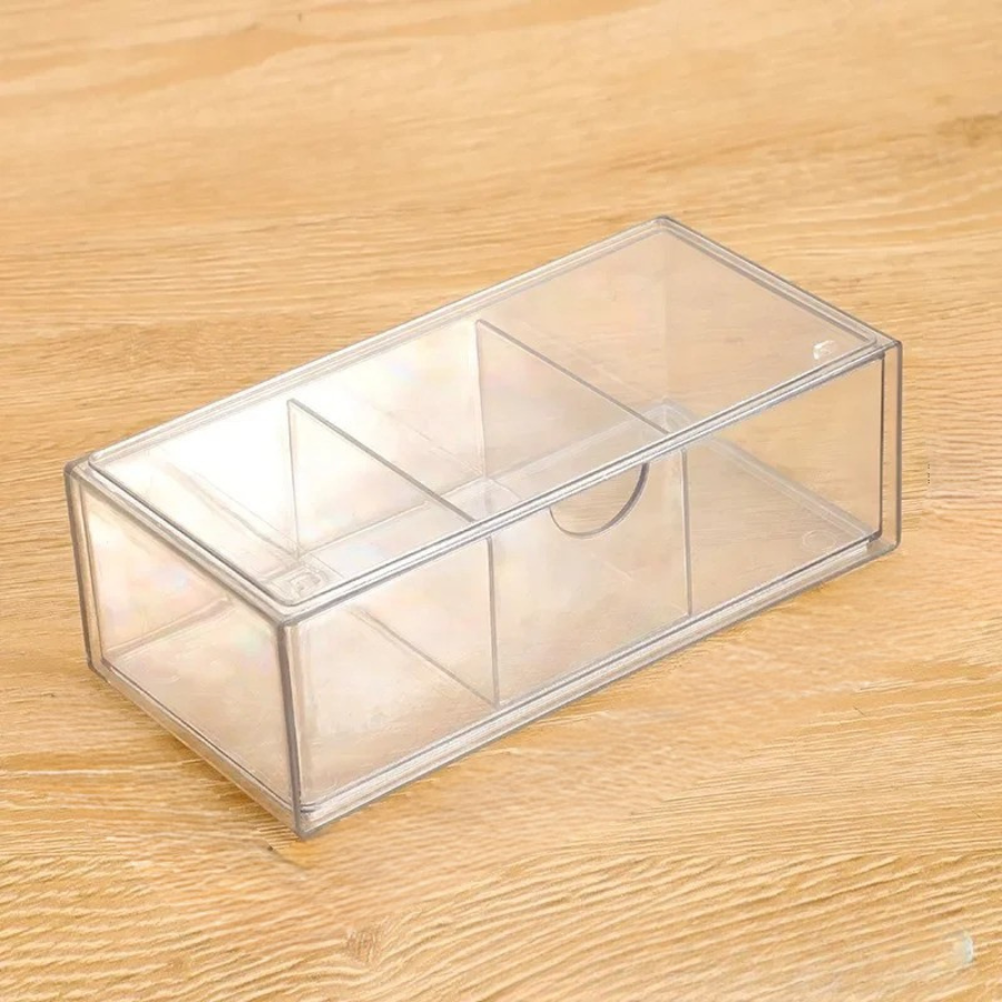 organisateur tiroir maquillage avec séparateur transparent