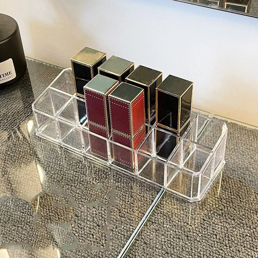organisateur pour maquillage transparent 12 grilles