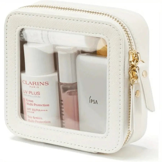 petite trousse de toilette femme blanche