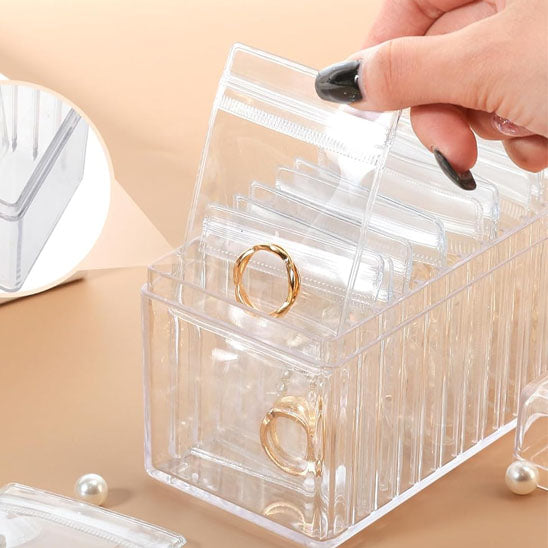 pochette à bijoux avec bague